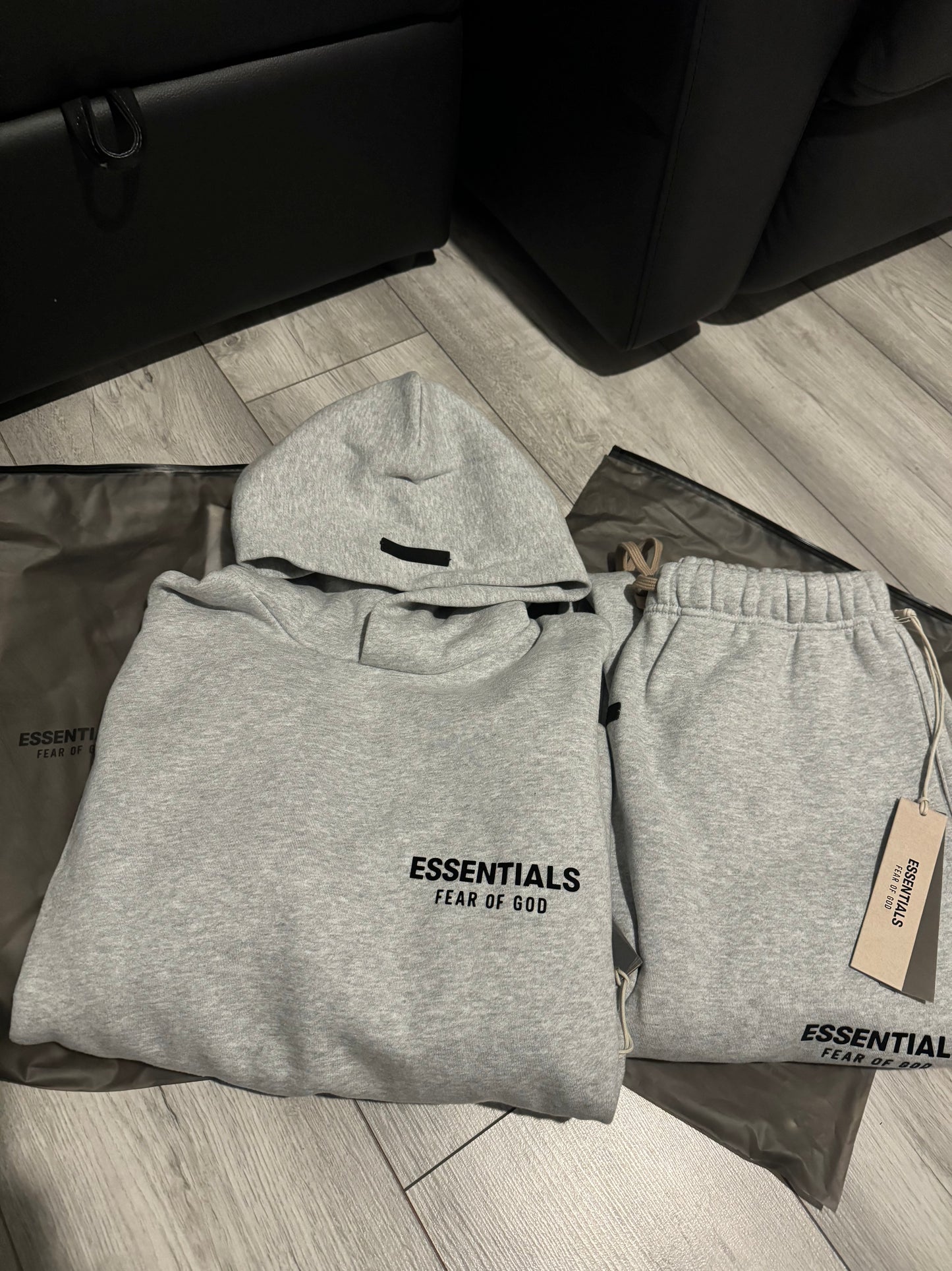 Fear Of God Essentials - New Collection SS24 Tracksuit - Light Heather Grey