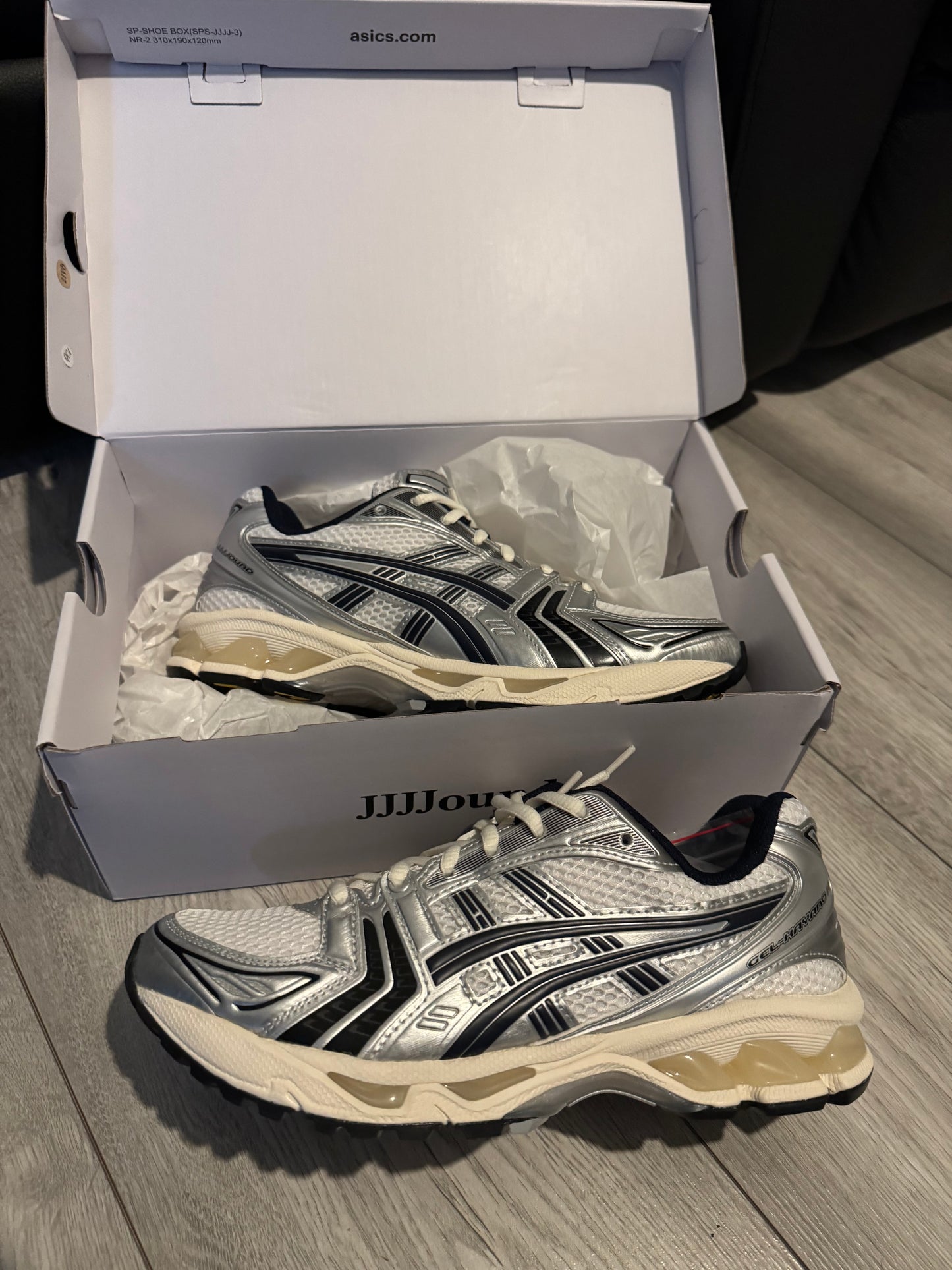 ASICS x JJJound Gel-Kayano 14 White/Midnight