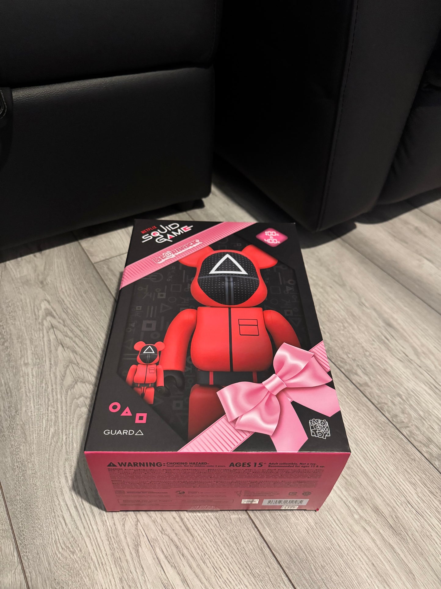 Be@rbrick X Squid Game - Triangle Guard Figure set