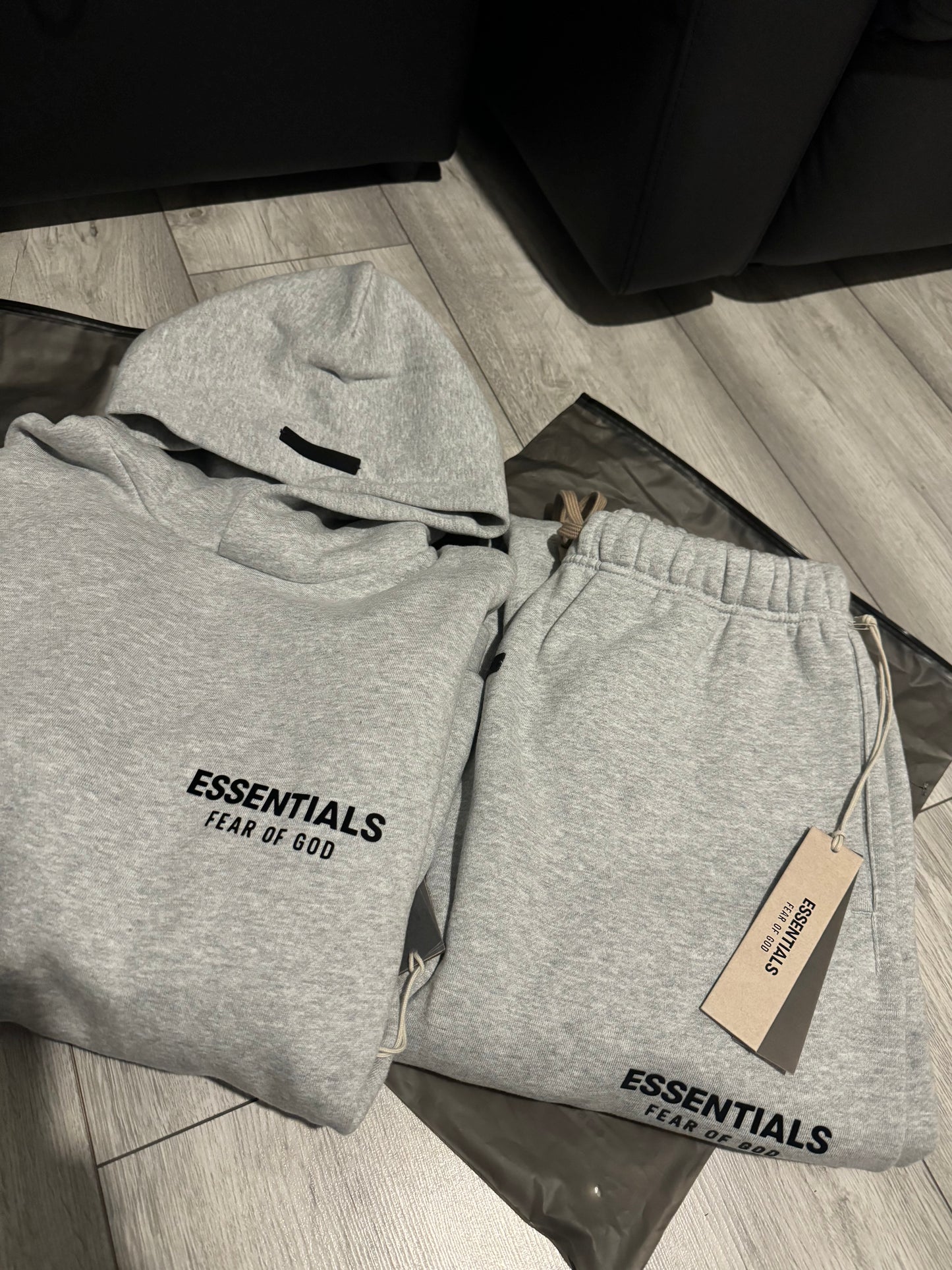 Fear Of God Essentials - New Collection SS24 Tracksuit - Light Heather Grey