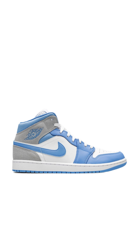 Air Jordan 1 Mid University Blue Grey