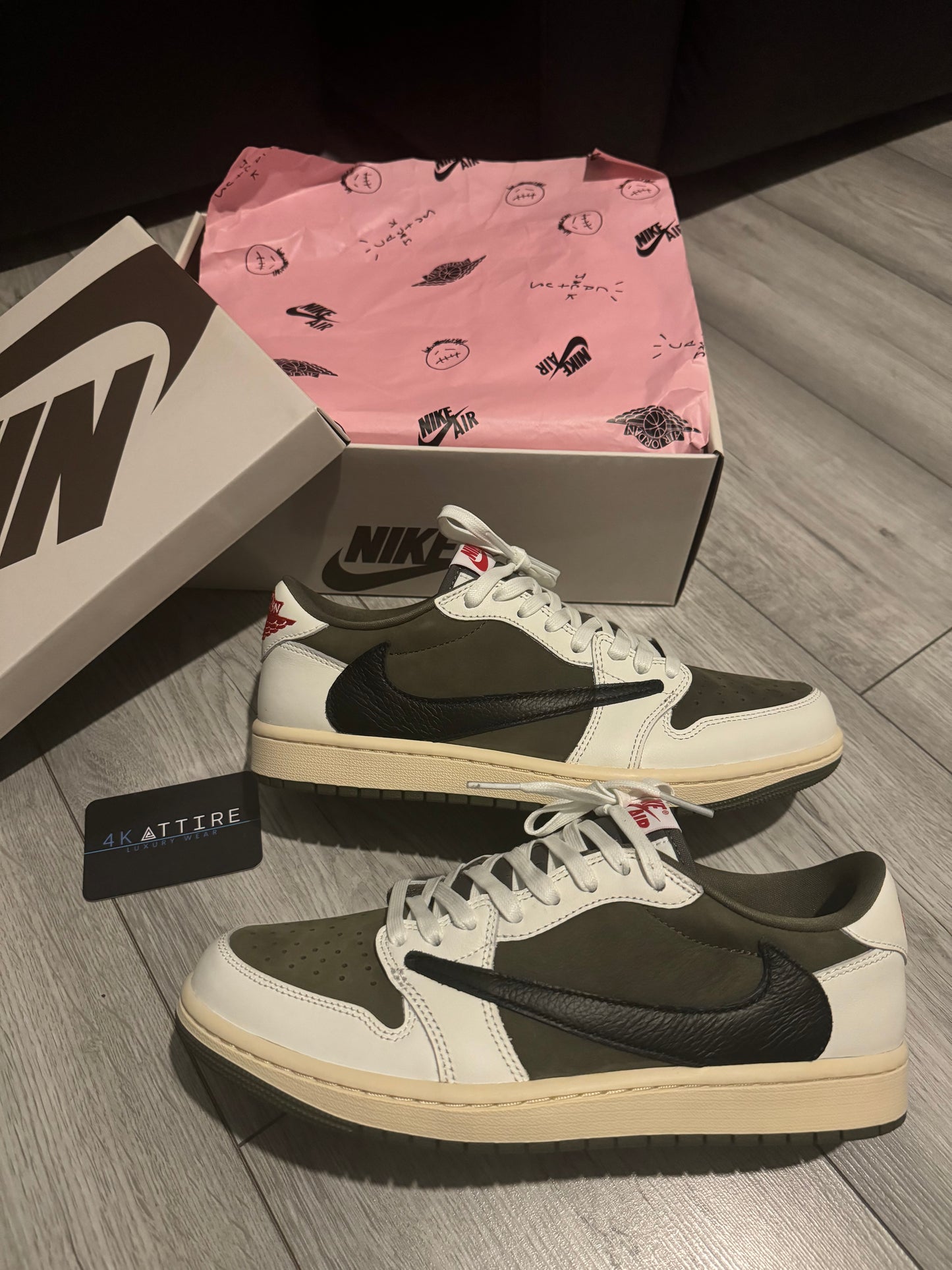 Travis Scott x Air Jordan 1 Low OG SP Medium Olive 2024