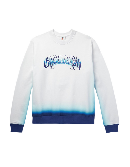 Casa Blanca Logo-Print Degrade Short set - Size M