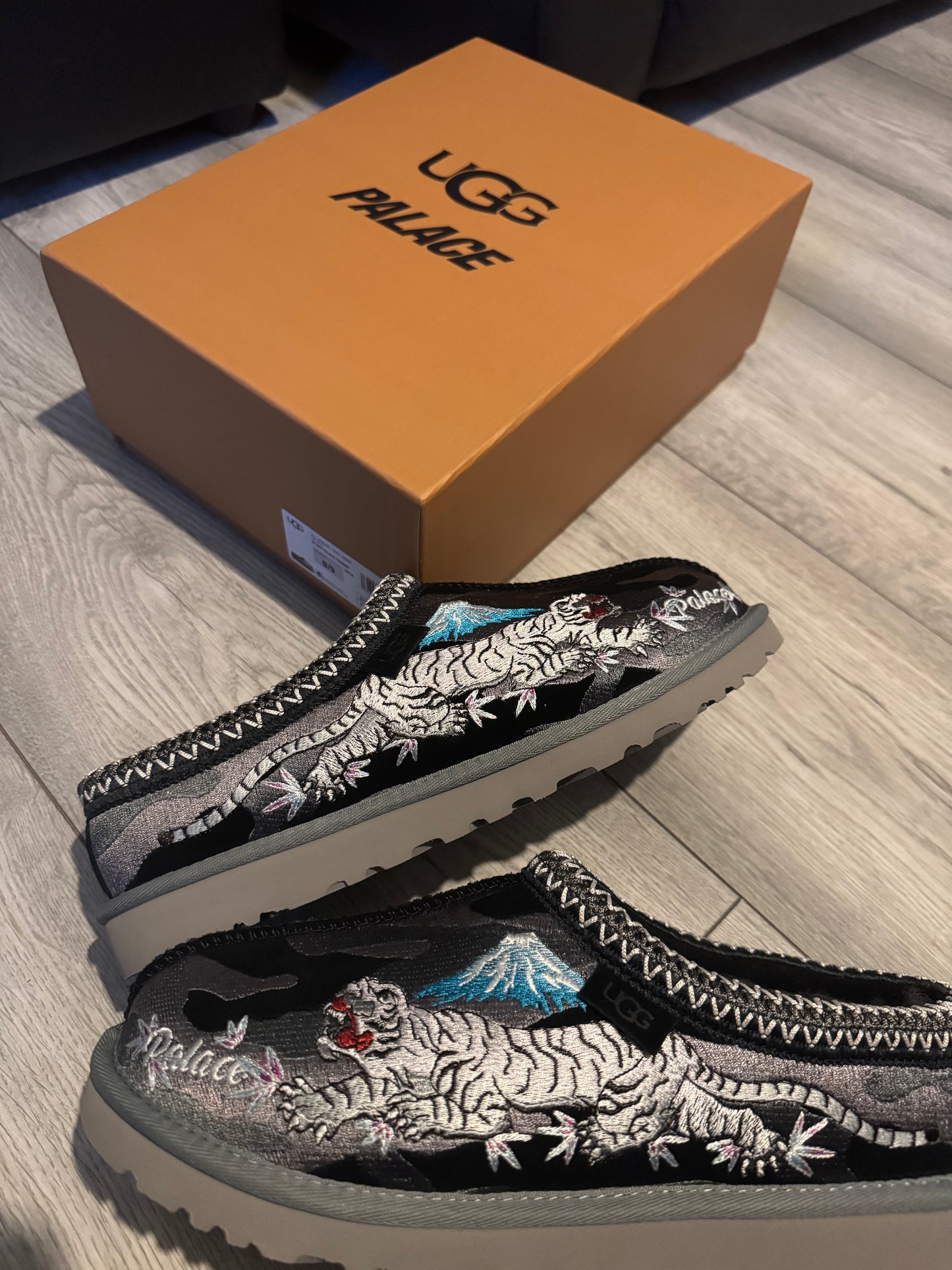 Palace X Ugg Tasman Slipper - Grey Camo